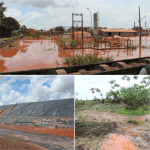 Imagens que mostram lama vermelha em pontos de Barcarena. Foto: MPPA/ Divulgação.