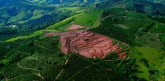 Pesquisa da Cabo Verde Mineração aponta potencial para +500 Mt de terras raras Imagem da Mina Catumbi da Cabo Mineração na divisa dos municípios de Muzambinho e Cabo Verde em Minas Gerais onde foi descoberto depósito de Terras Raras